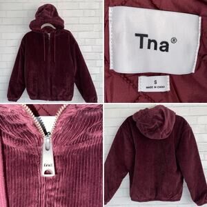 TNA Aritzia Morrison Cognac Corduroy Jacket Small NWOT